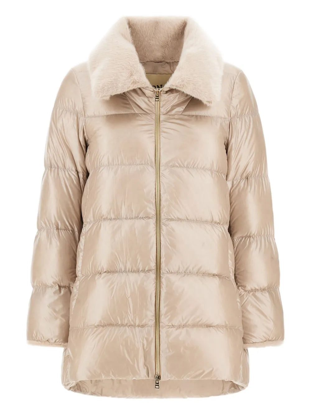 high-collar puffer jacket