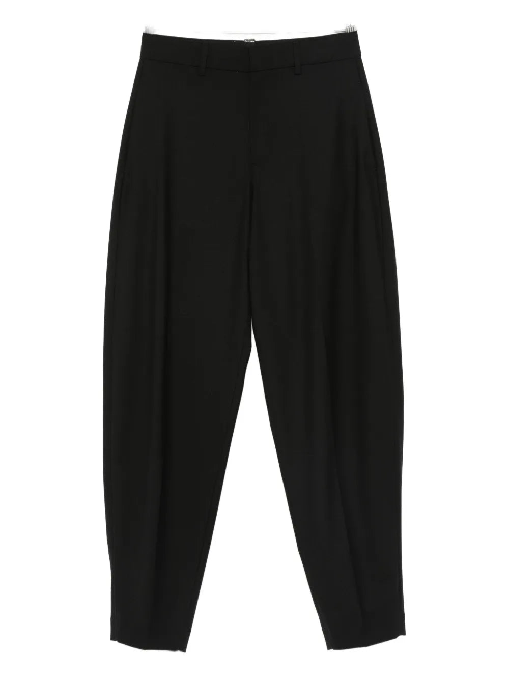 high-waisted tapered trousers