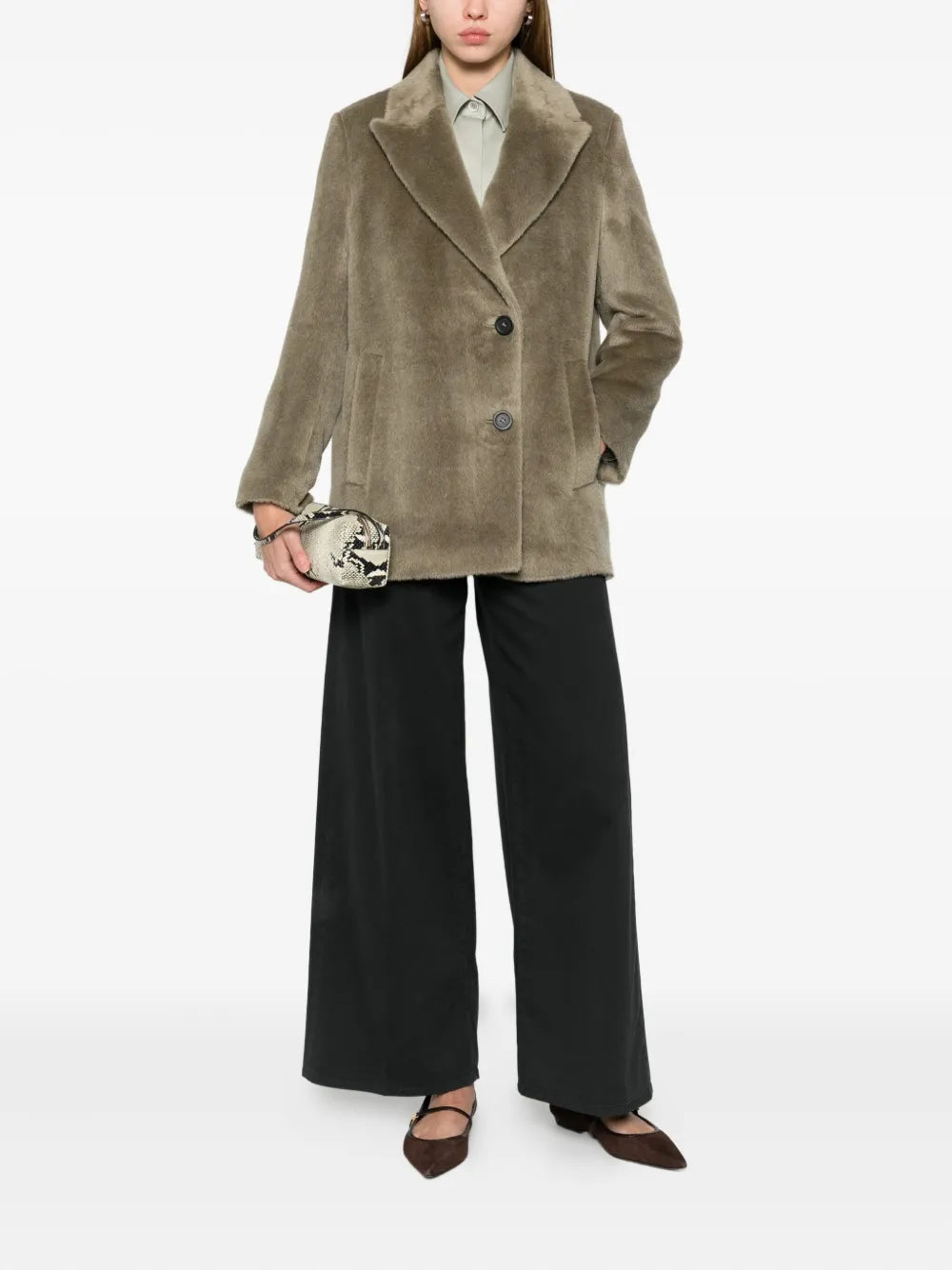 peak-lapels coat