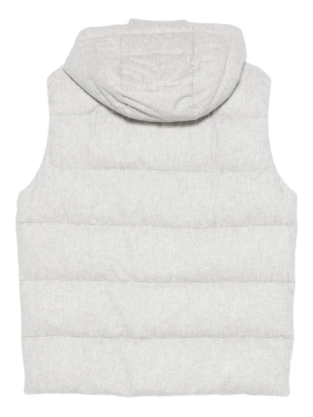 hooded quilted gilet