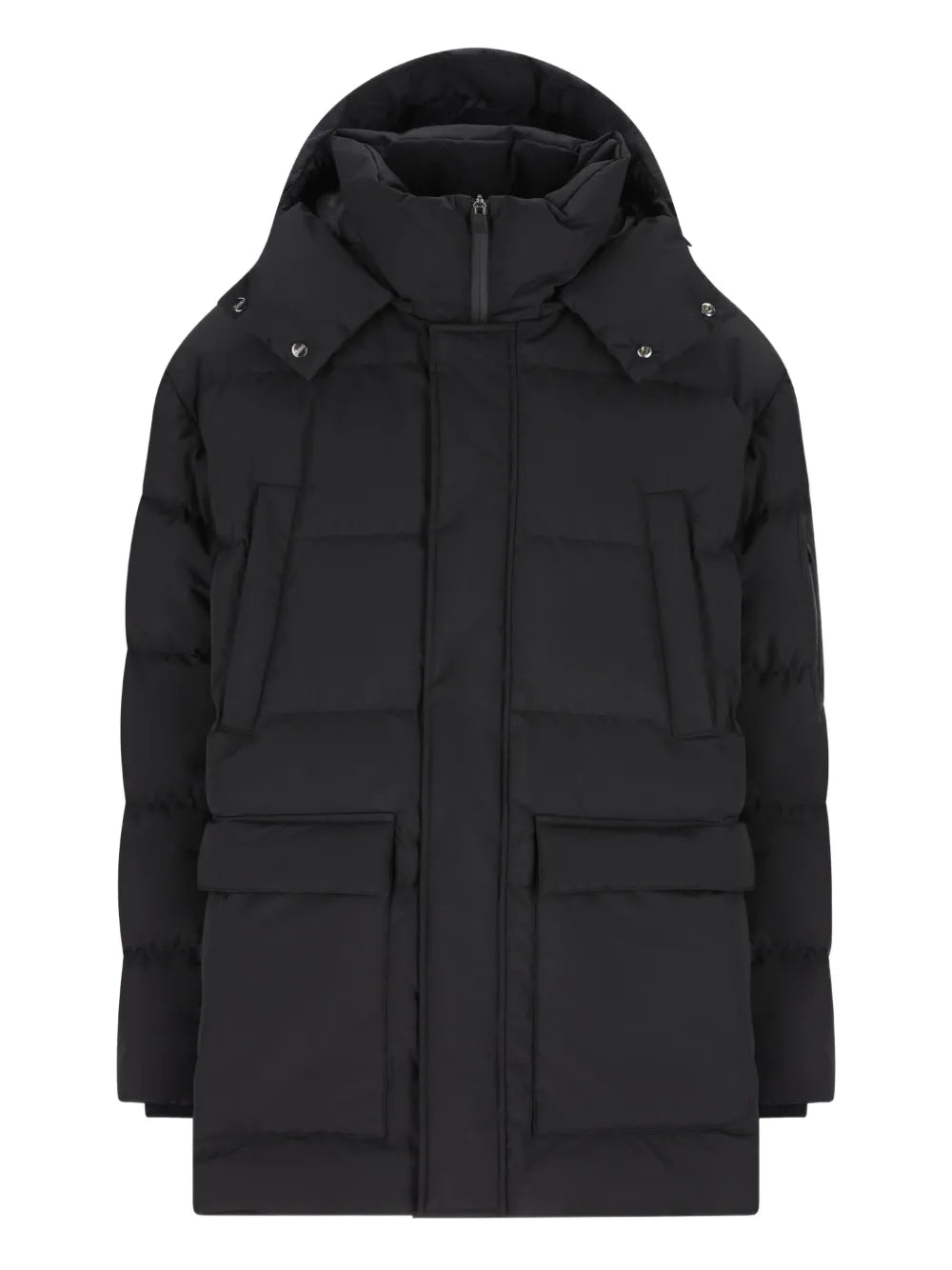 hooded padded coat