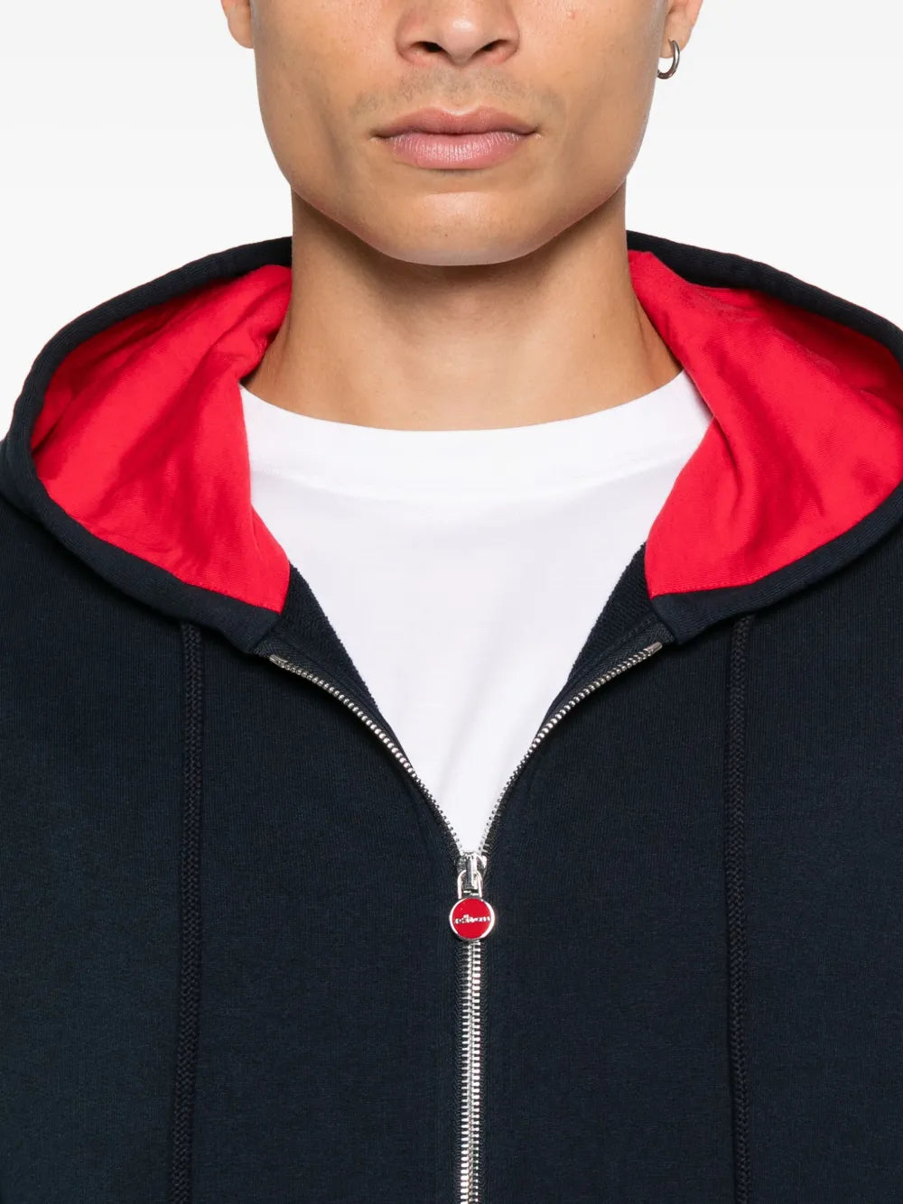 contrast-bands cotton tracksuit