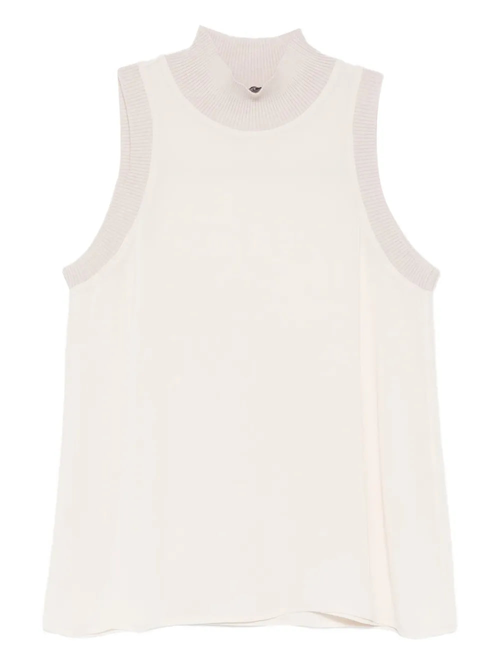 ribbed high-neck top