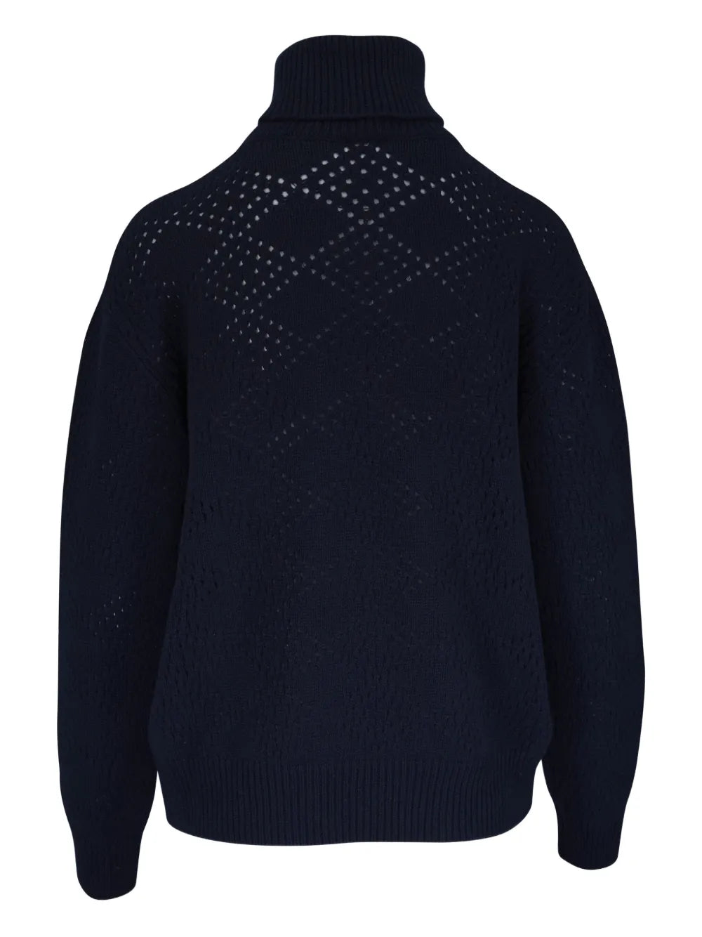 jersey de cuello alto calado