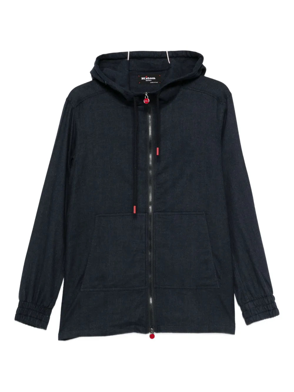 hooded zip-up jacket