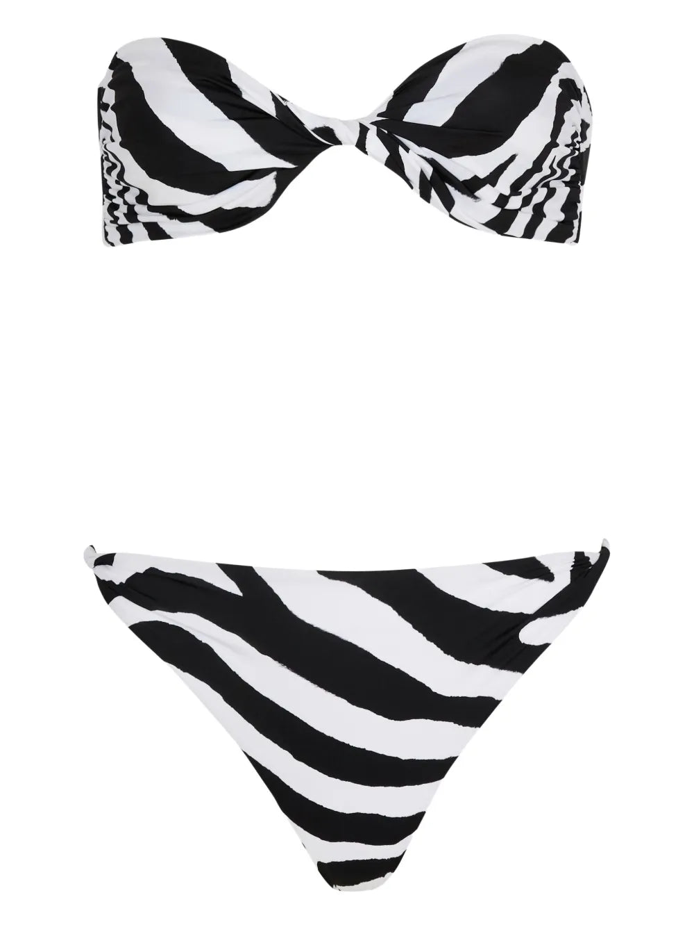 zebra-pattern bikini