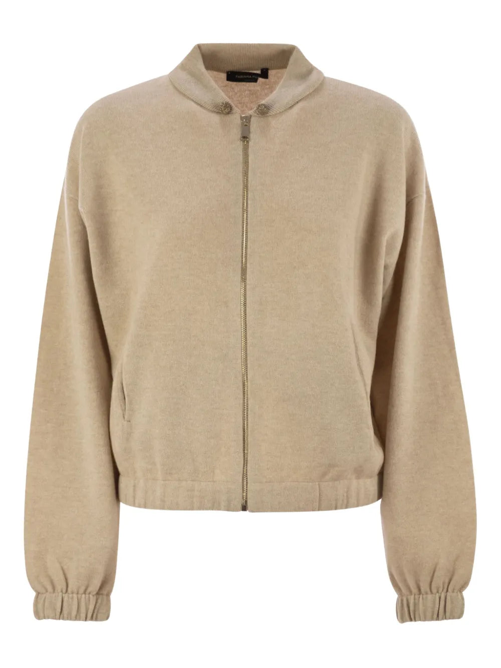 drawstring-neck bomber jacket