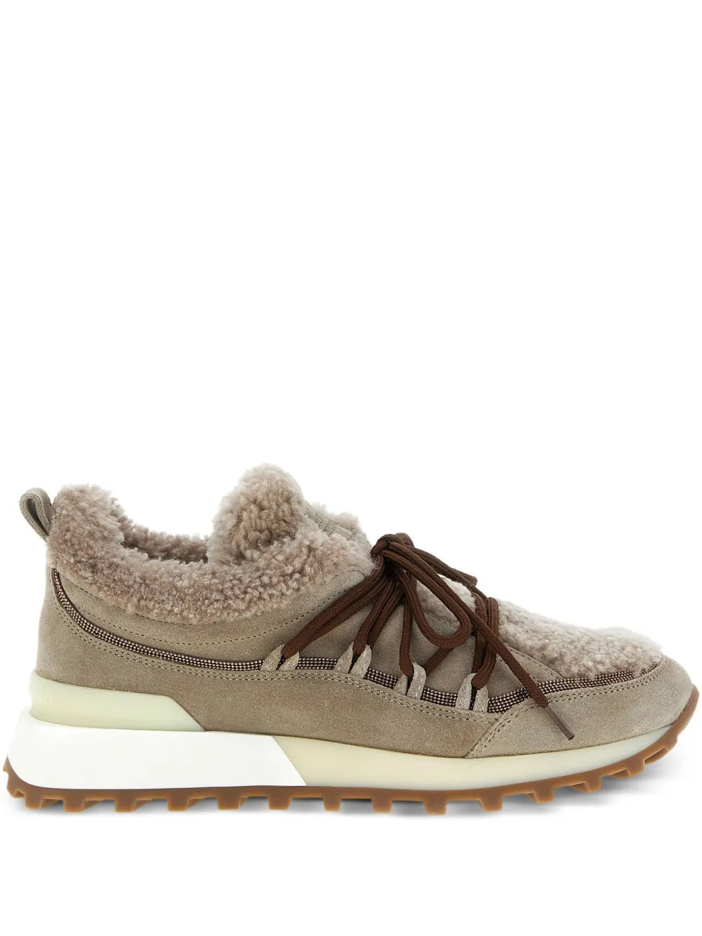 monile fur-lined trainers