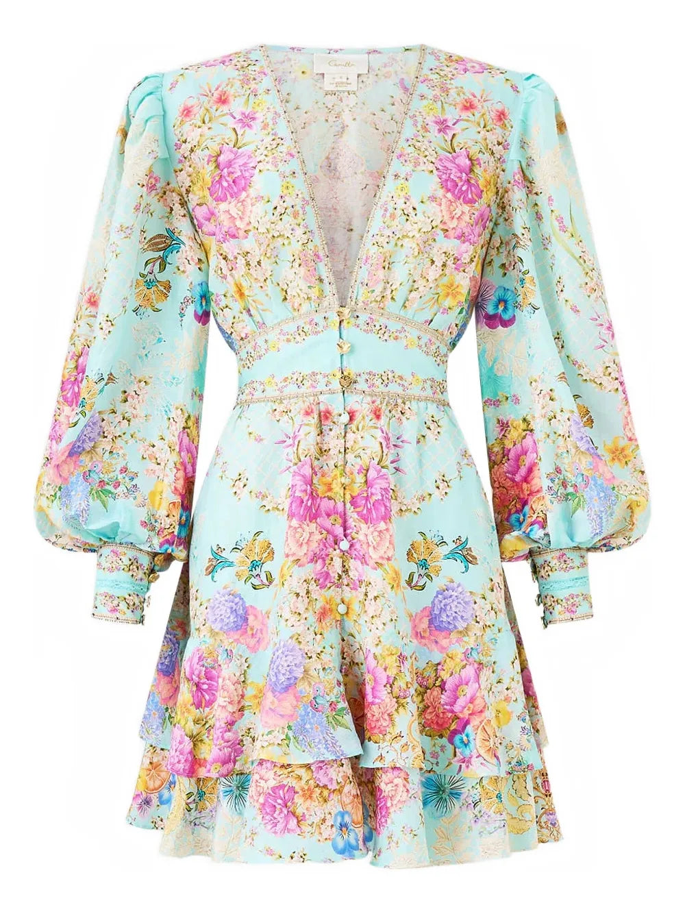 Minivestido con volantes Bazaar Blooms