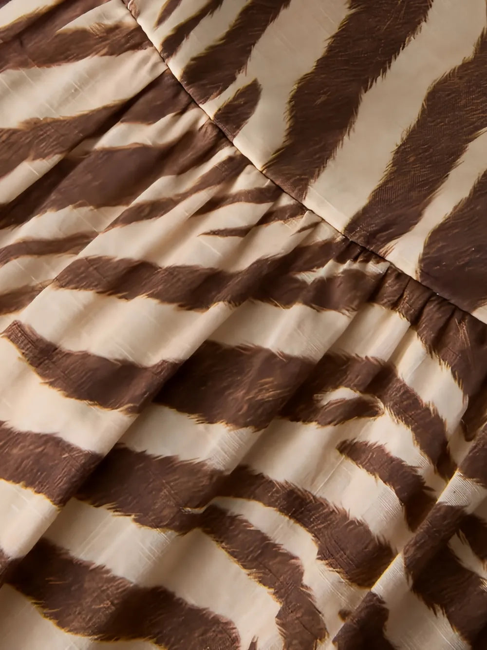 Wanderlust zebra-print midi dress