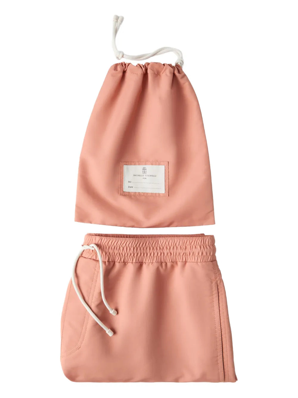 drawstring-waist swim shorts