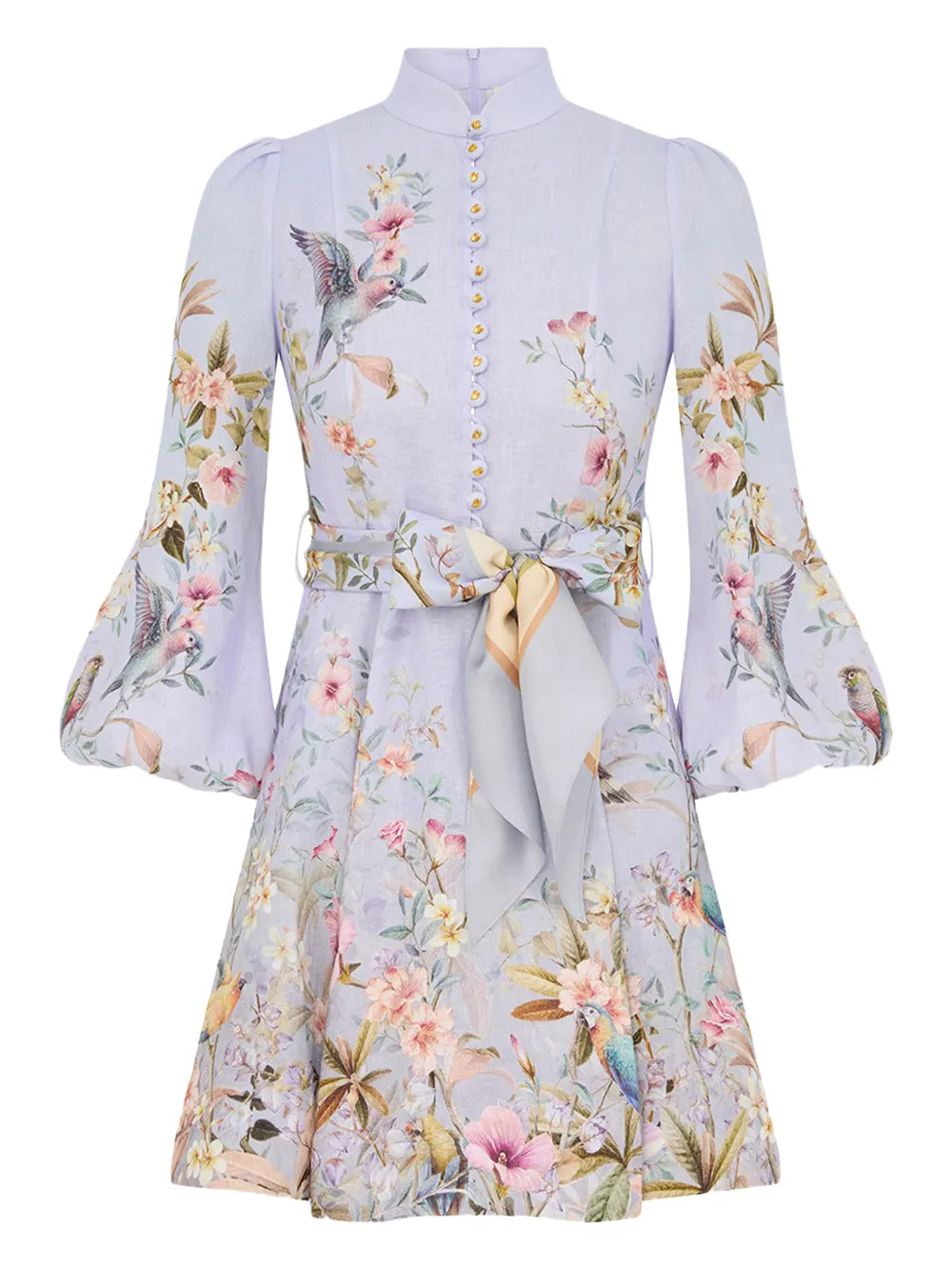 Minivestido floral con botones Rebellion