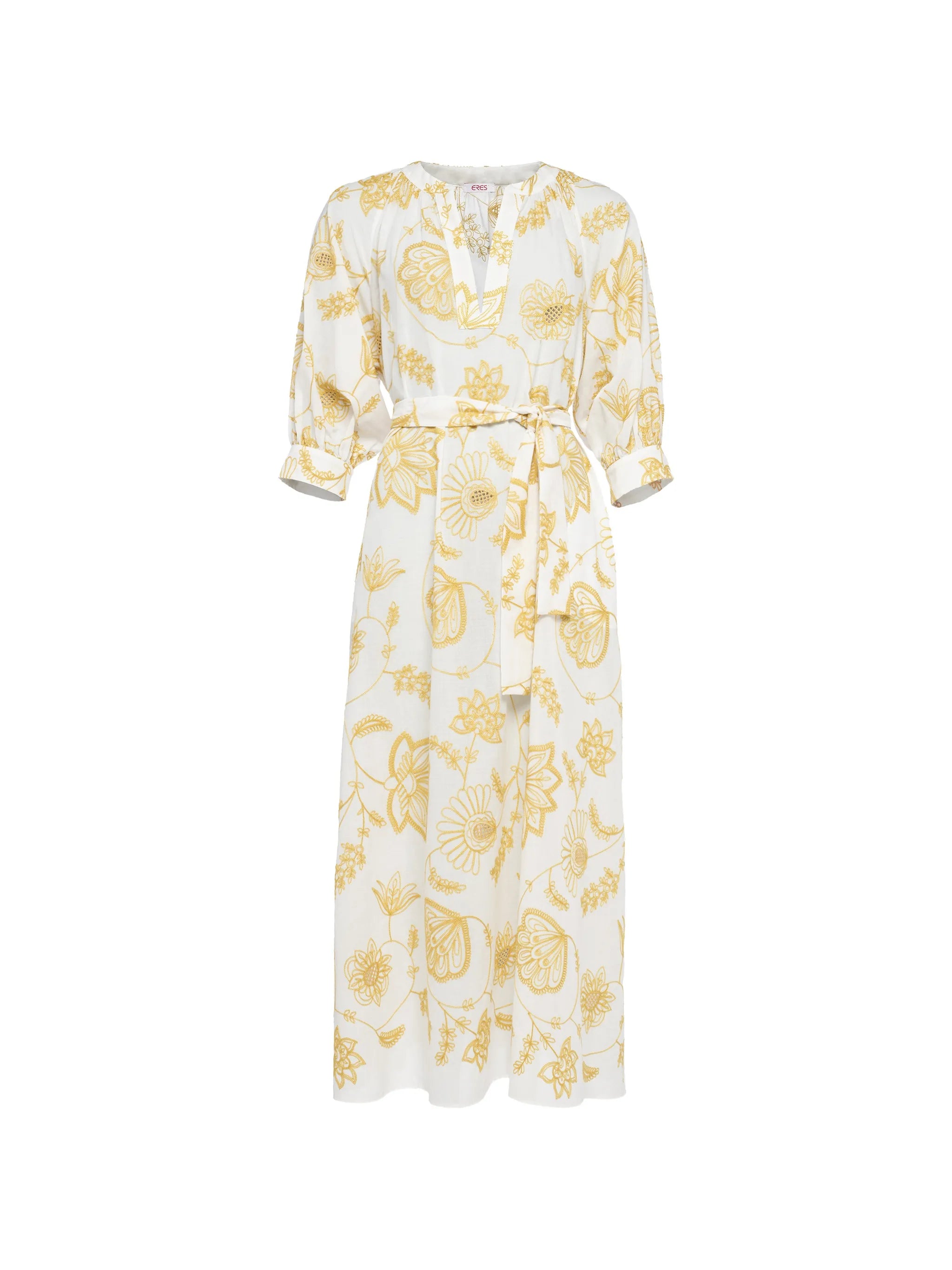 vestido con estampado floral 