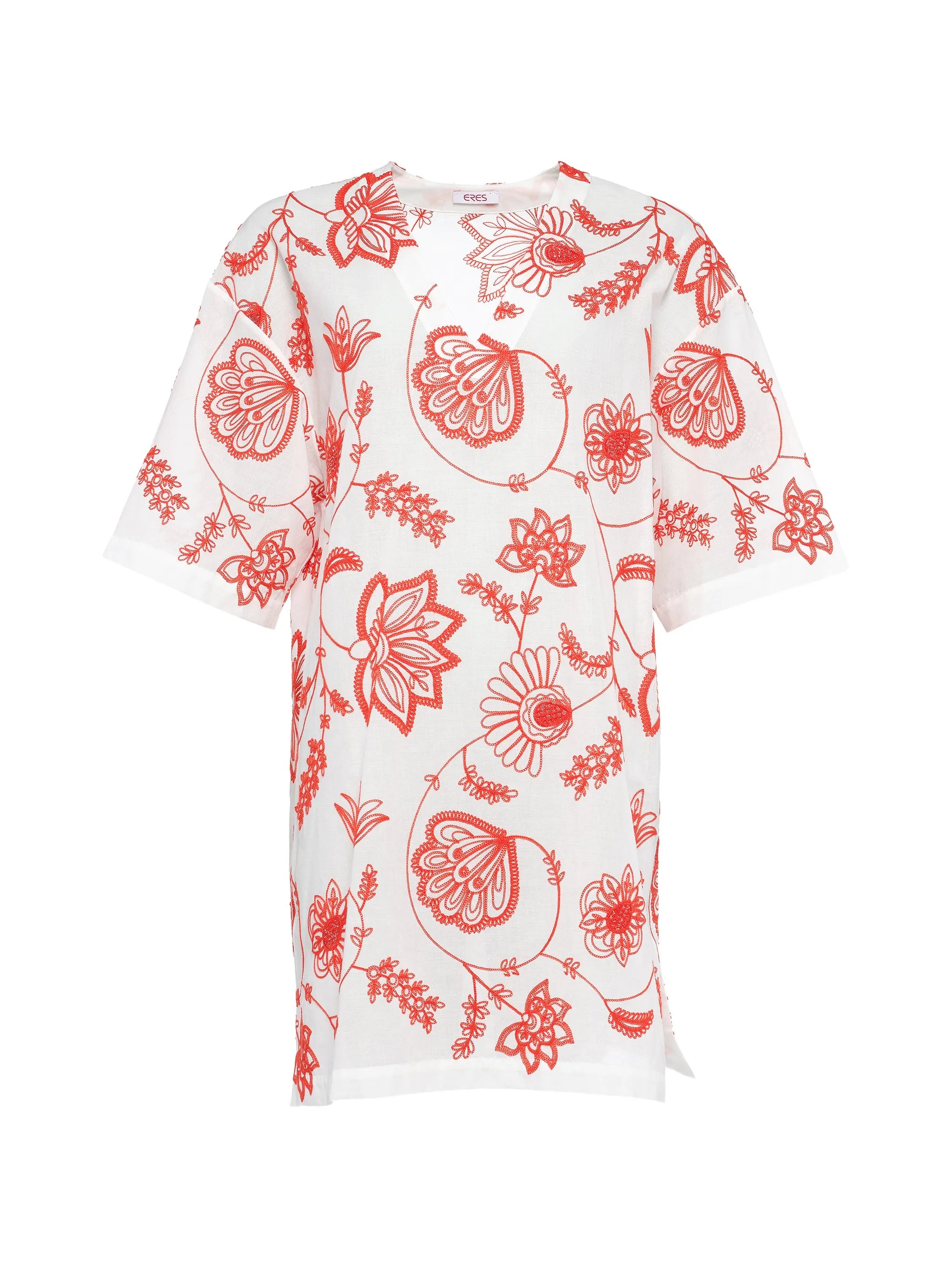 vestido con estampado floral 