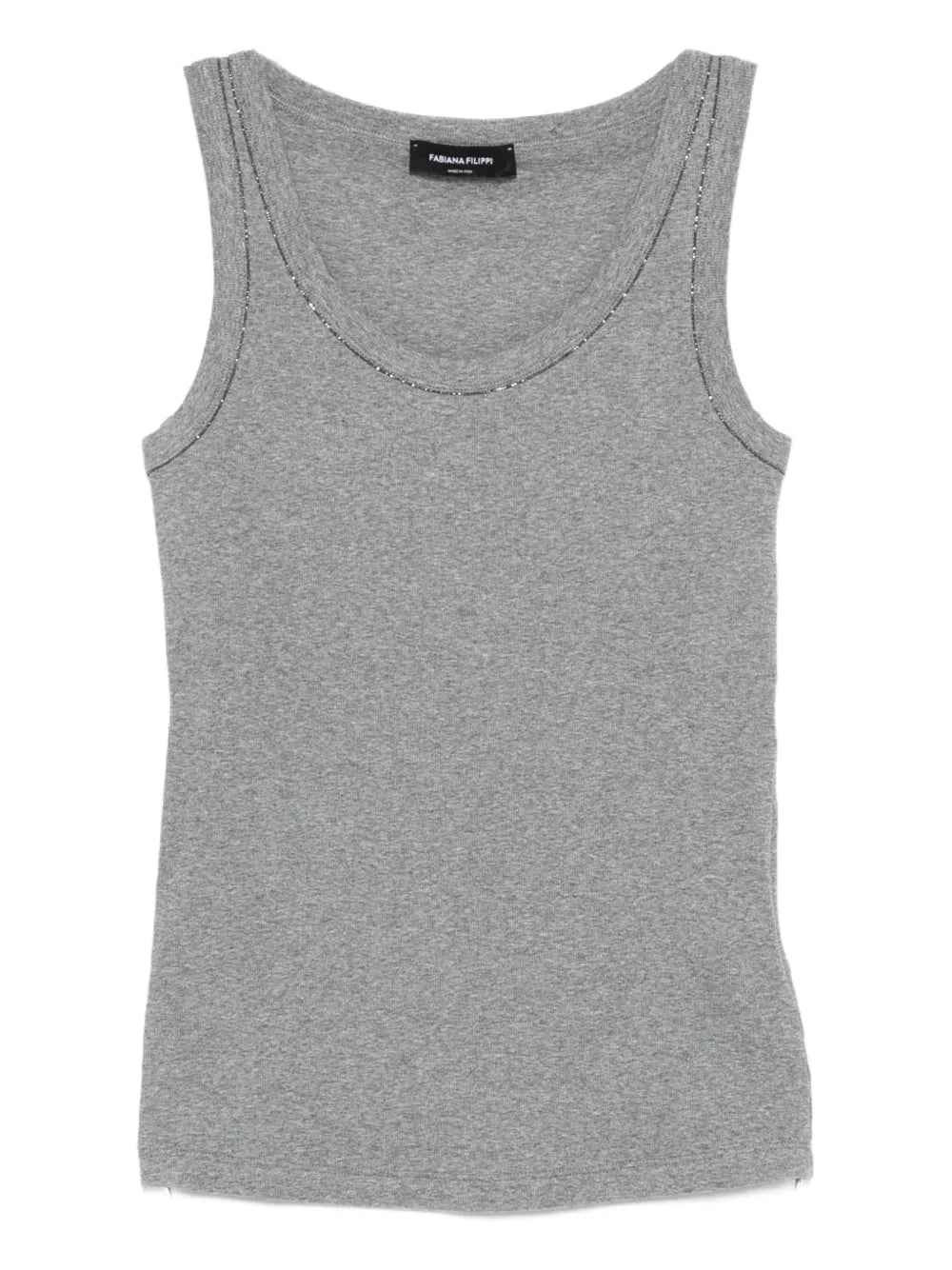 camiseta sin mangas con cuello redondo 