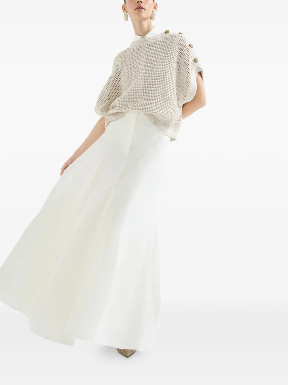 flared maxi skirt