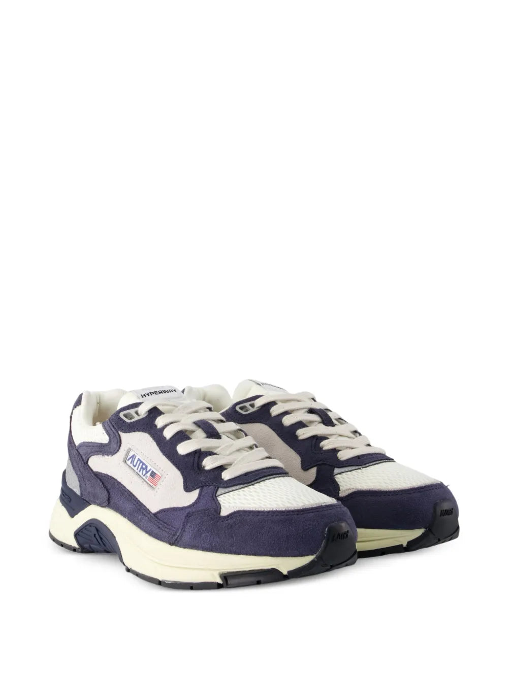 Hyperway low-top round-toe sneakers