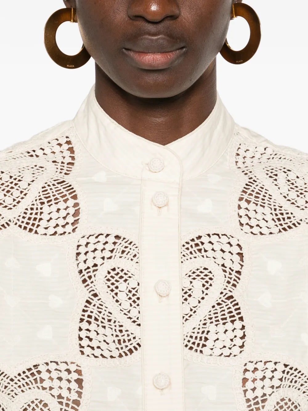 Wanderlust scalloped shirt