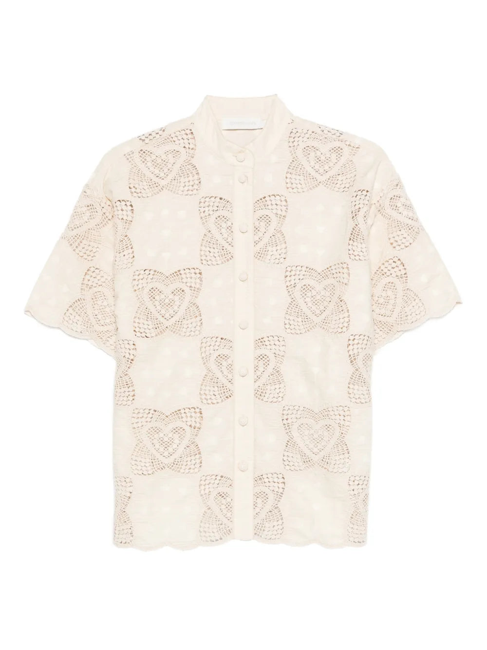Wanderlust scalloped shirt
