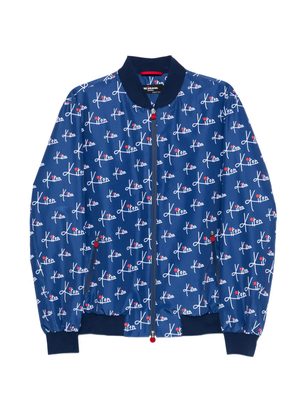 Chaqueta estampada con cremallera