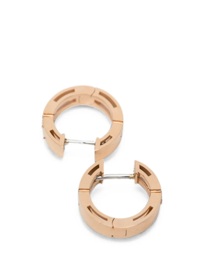 18kt rose gold diamonds earrings