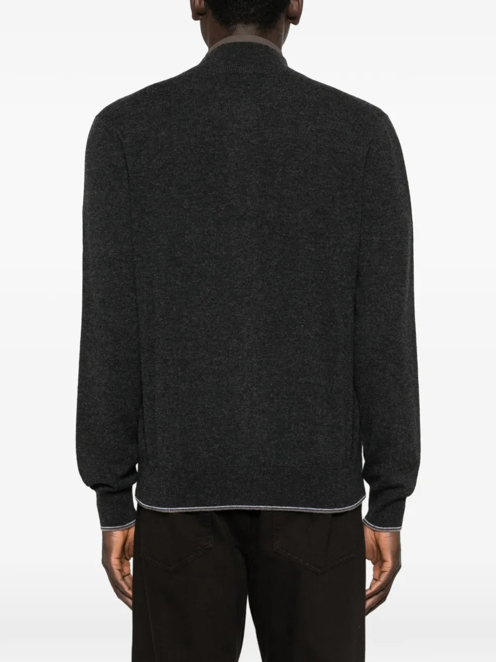 zip-up cardigan