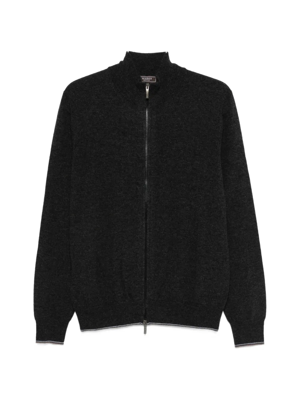 zip-up cardigan