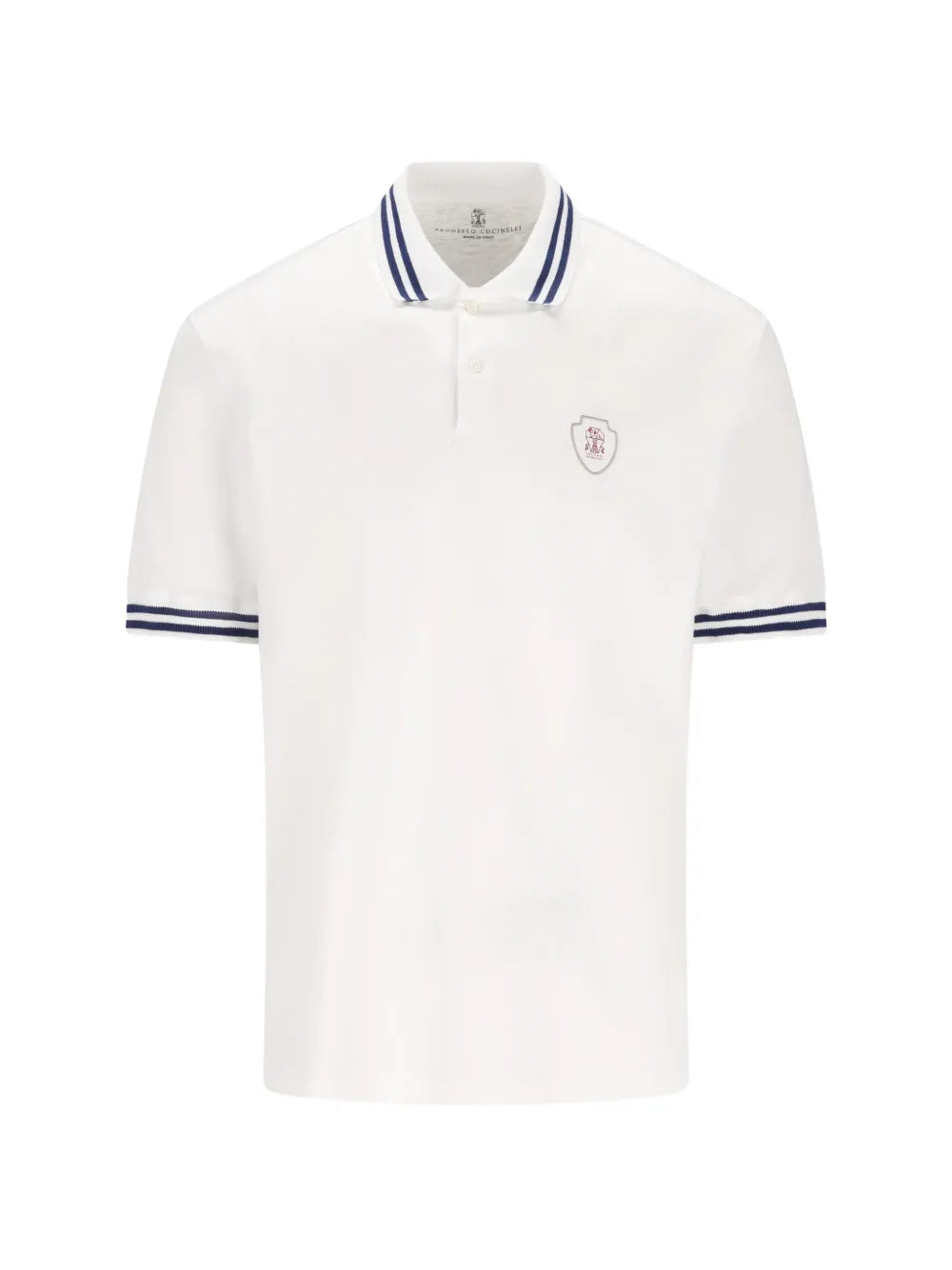 polo con detalle de rayas