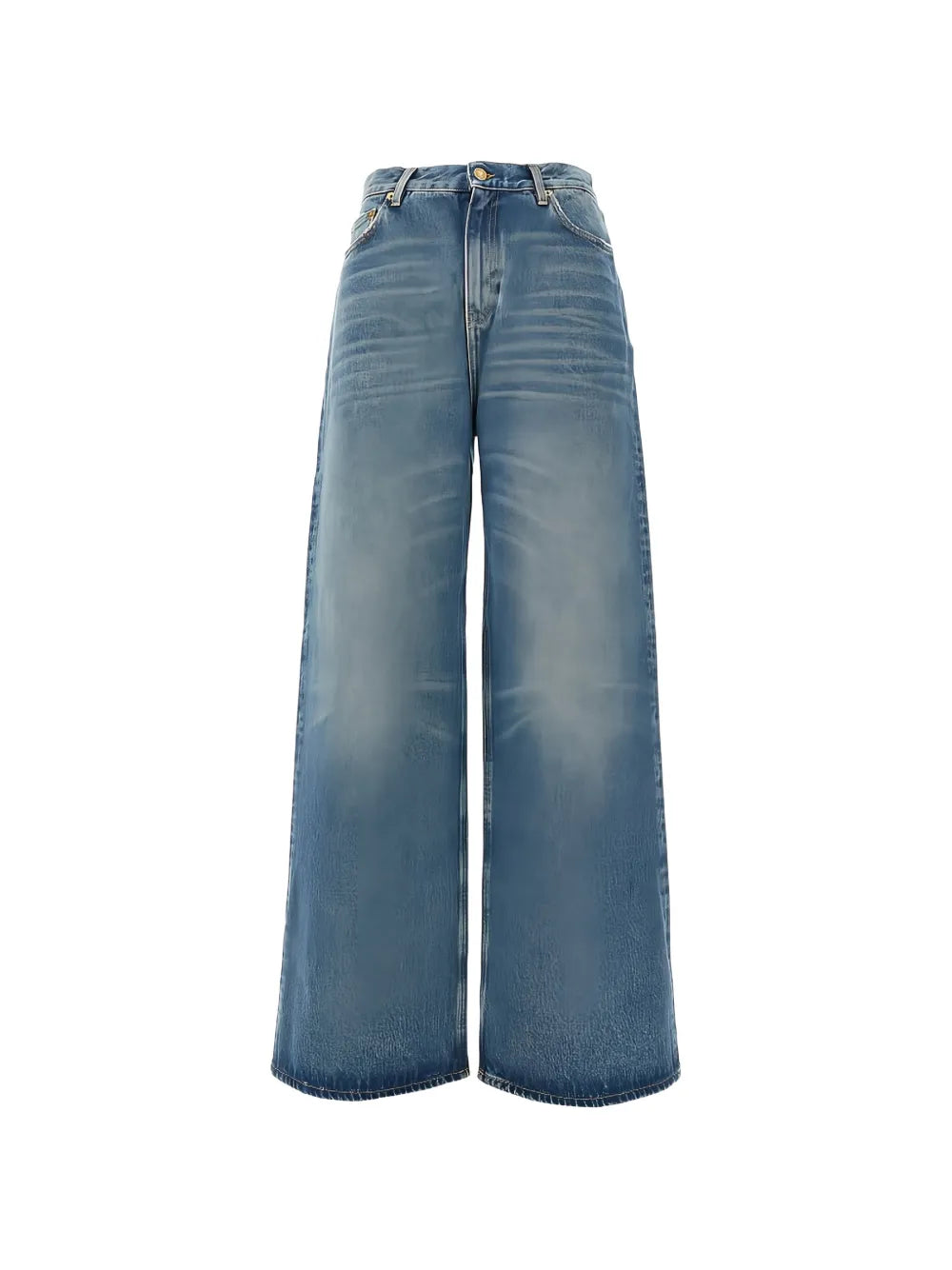 boyfriend jeans in stone-washed denim