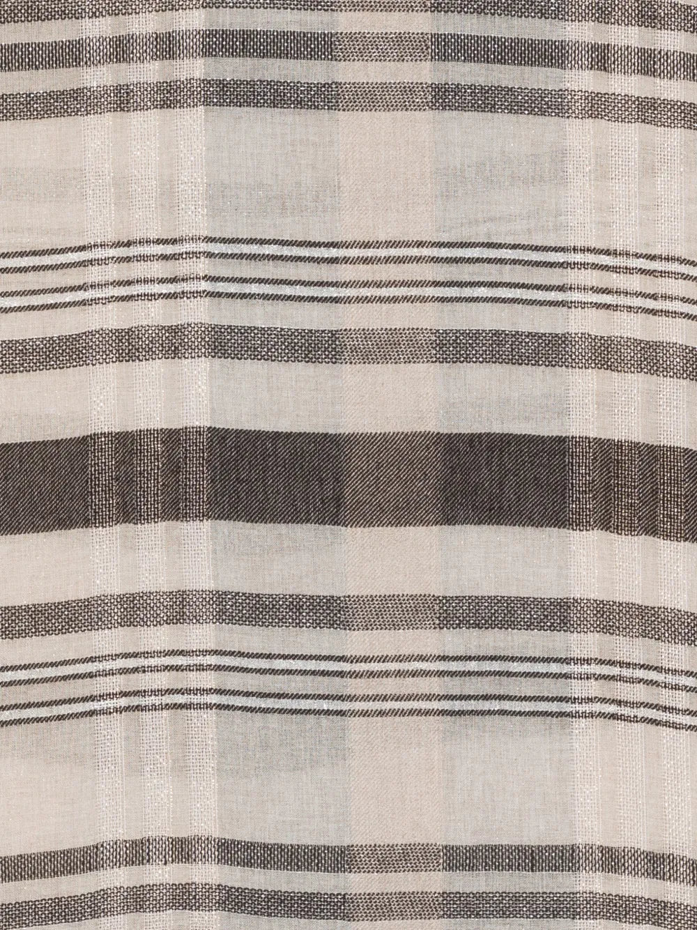 striped fringed scarf