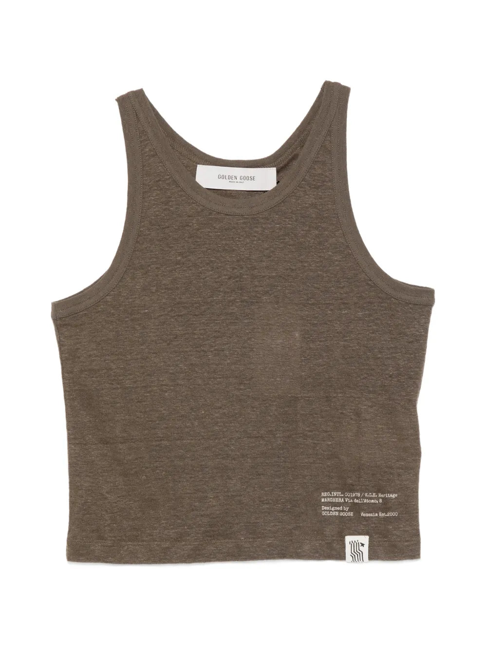 Top de tirantes Mara con estampado de texto