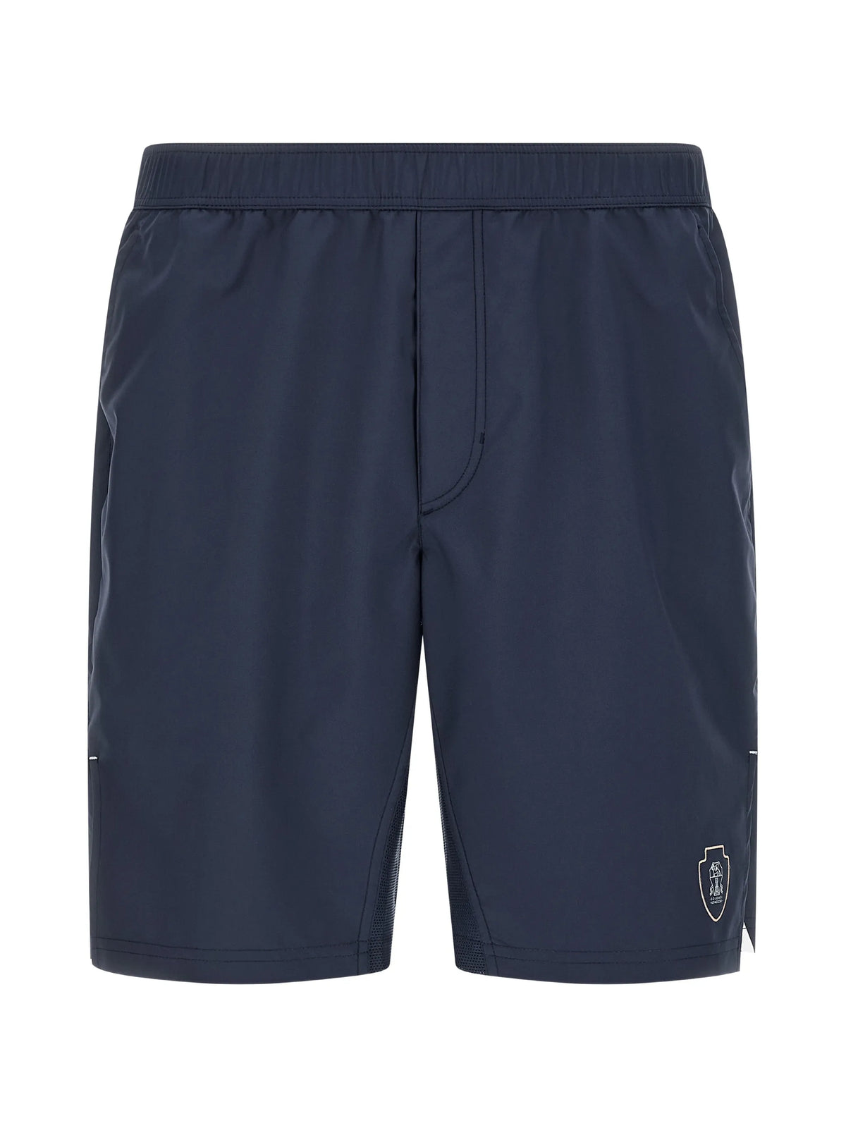 contrasting embroidery bermuda shorts