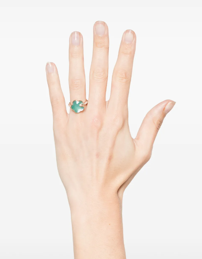 18K rose gold Petit Joli Lunaire diamond ring