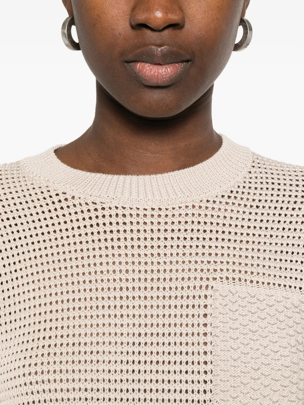 open-knit sweater