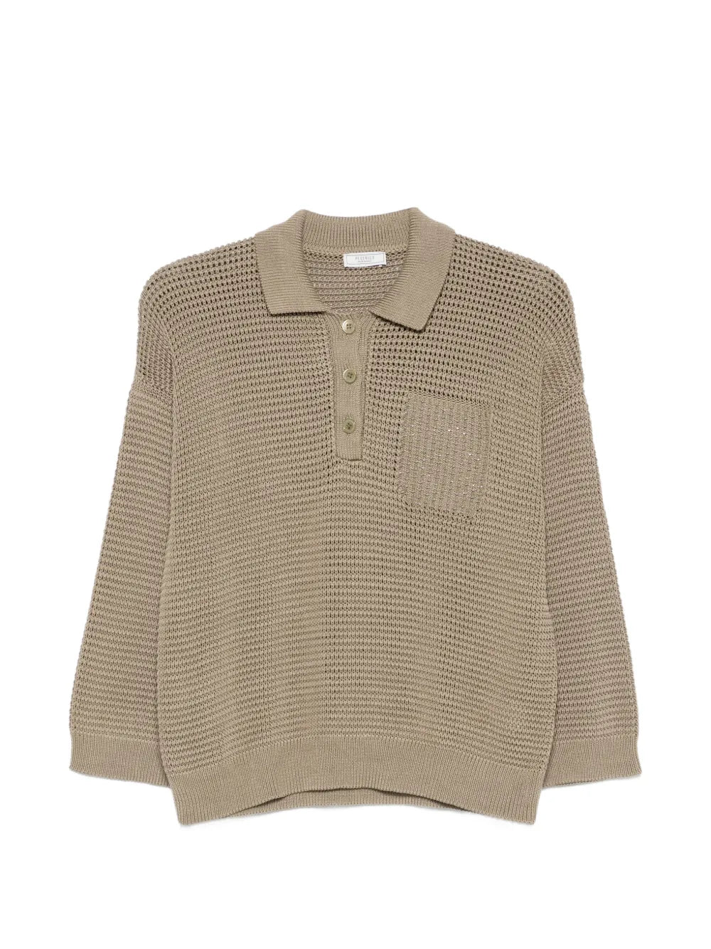 buttoned polo shirt