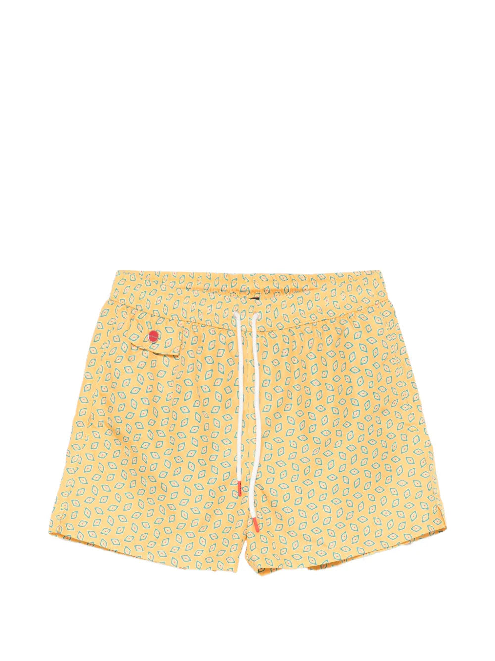 patterned swim shorts