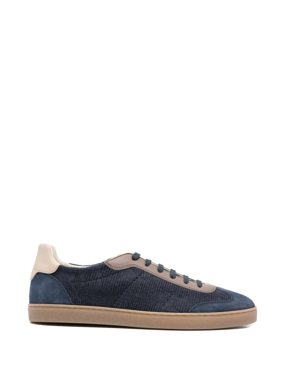 lace-up panelled sneakers