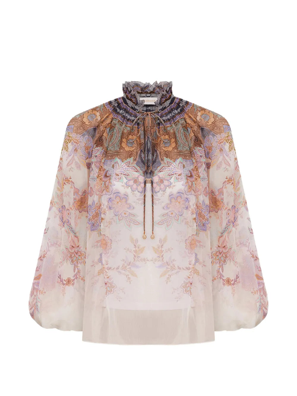 Luna Billow puffed-sleeve blouse