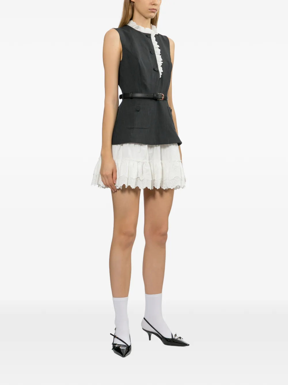 frill mini dress