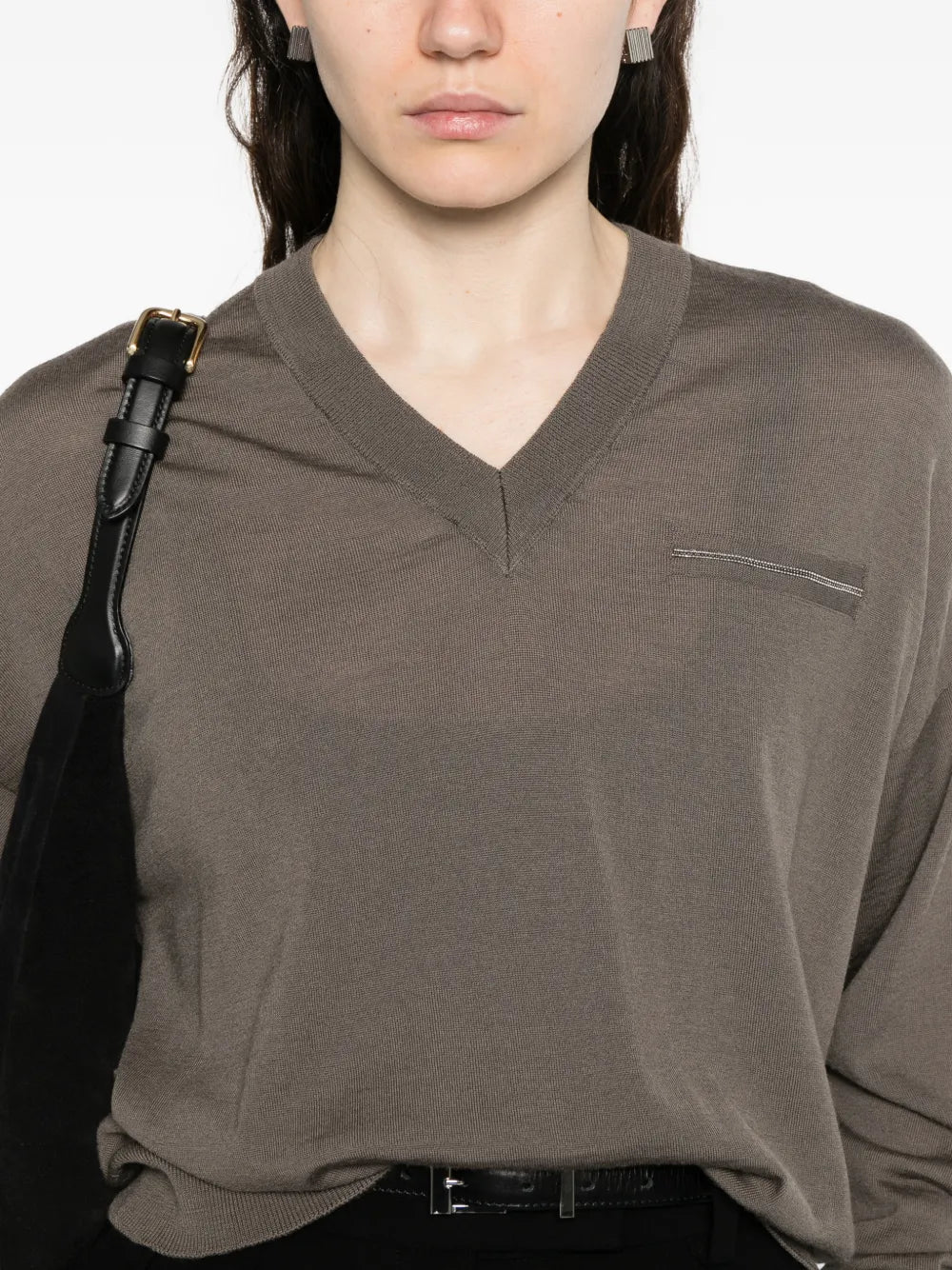 V-neck sweater