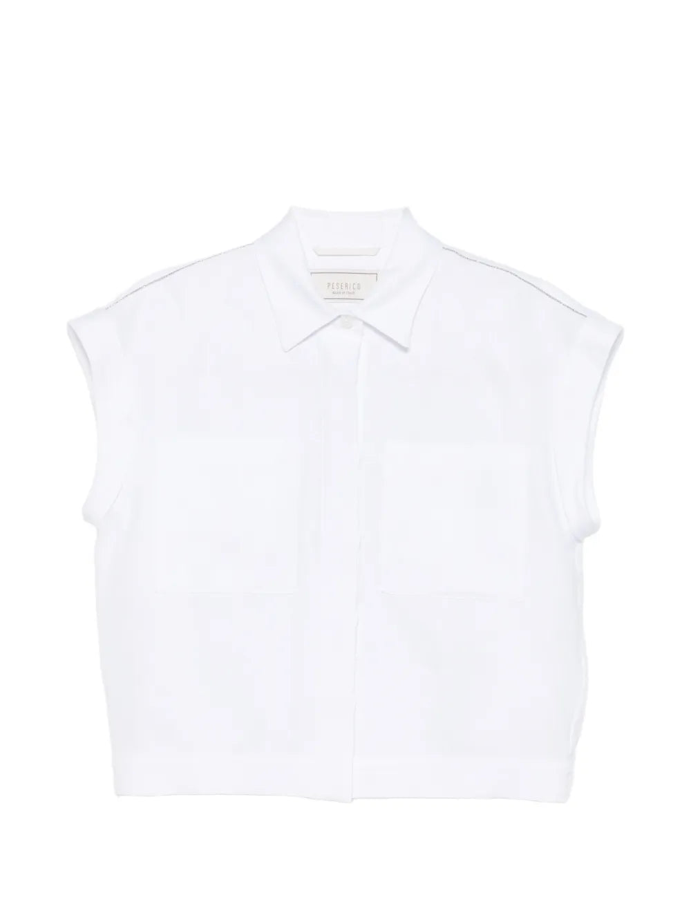 camisa con bolsillos de parche