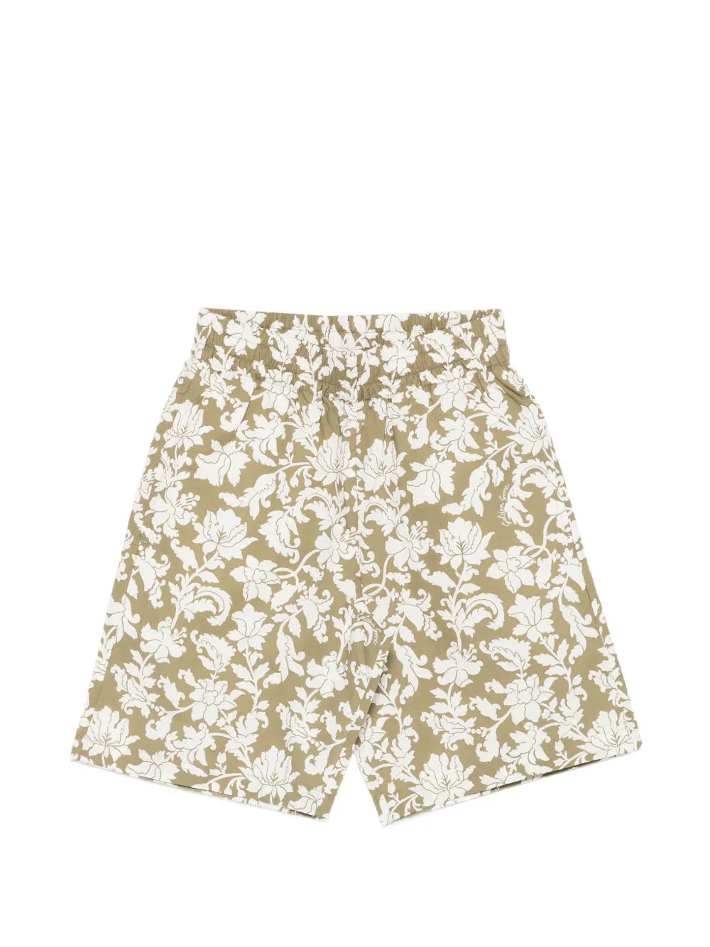 Pantalones cortos estampados florales con cintura elástica