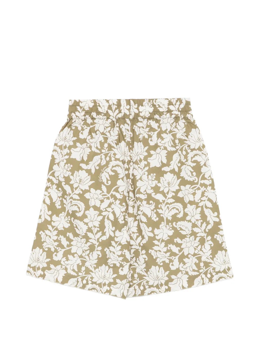 Pantalones cortos estampados florales con cintura elástica