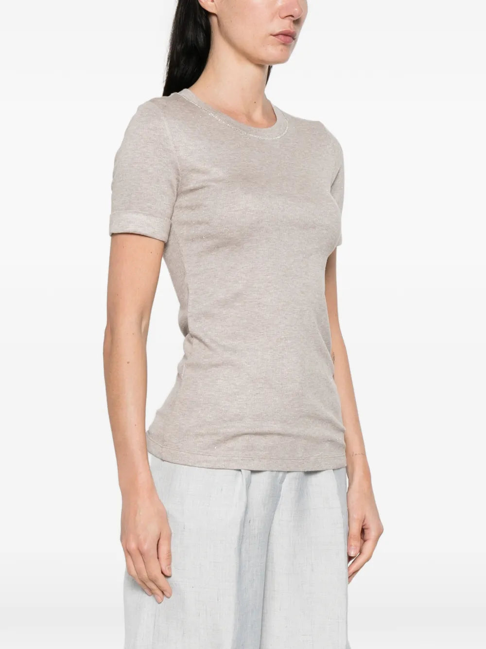 embellished round neck T-shirt