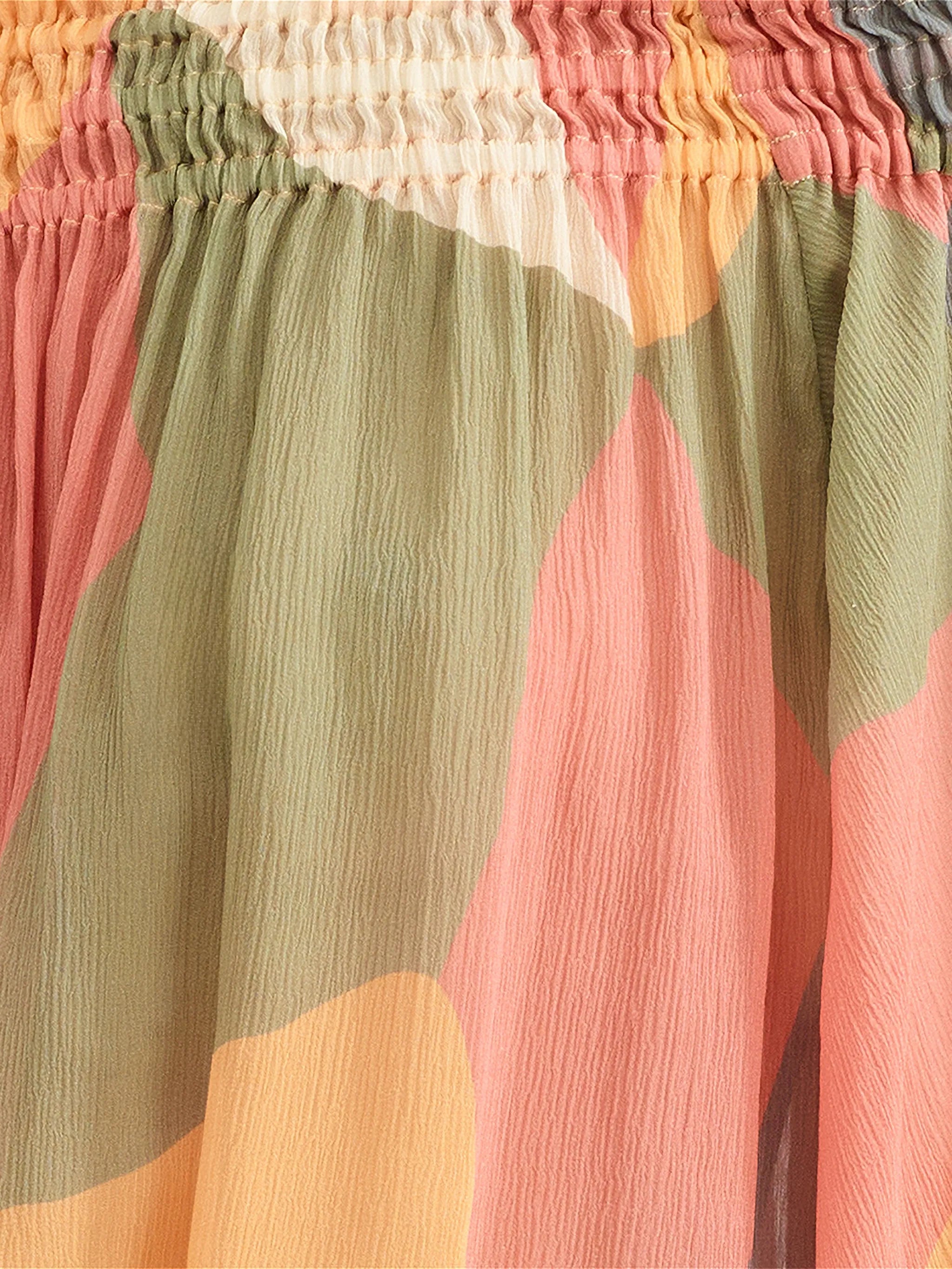 Highlight midi skirt