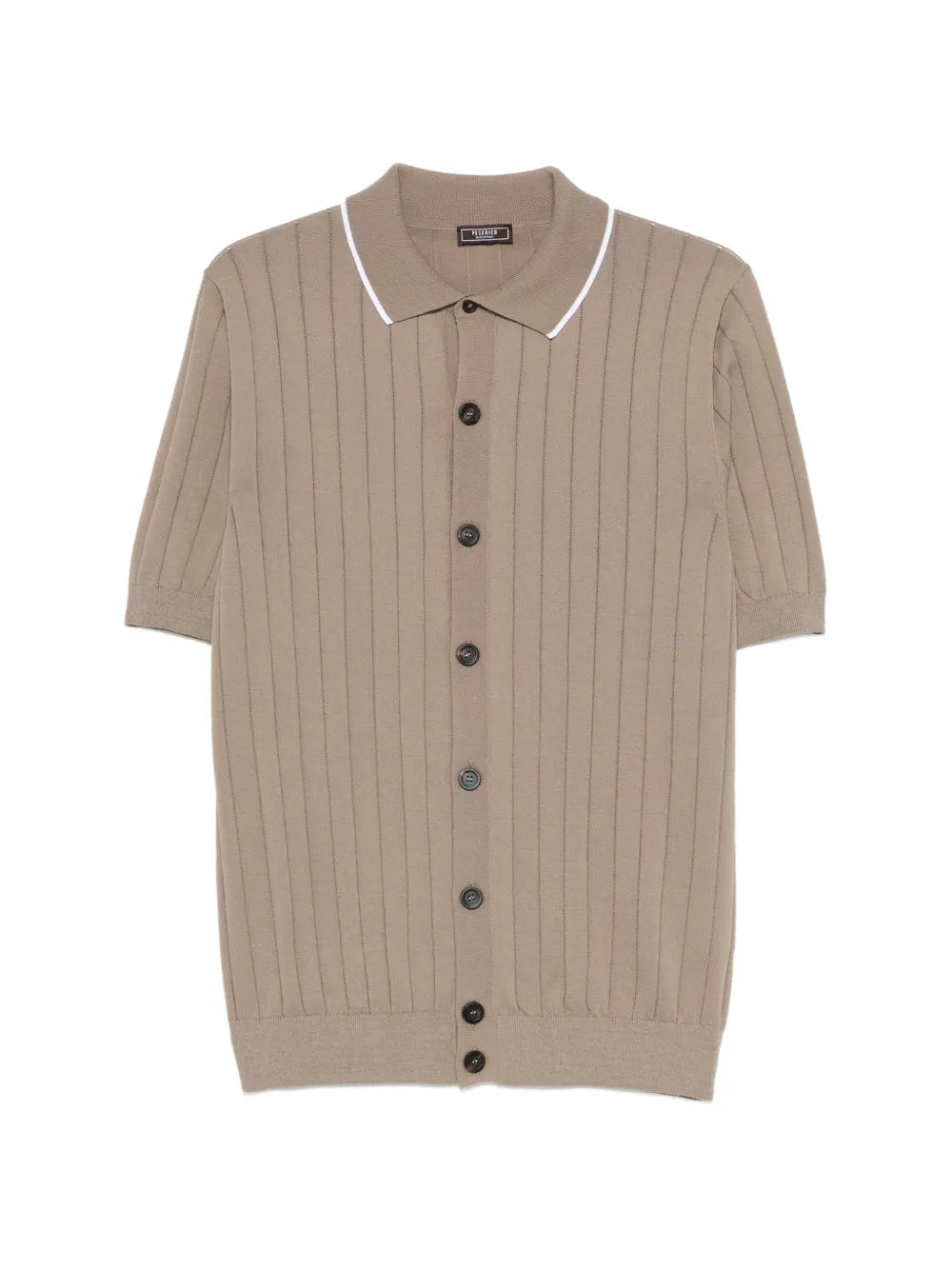ribbed buttoned shirt