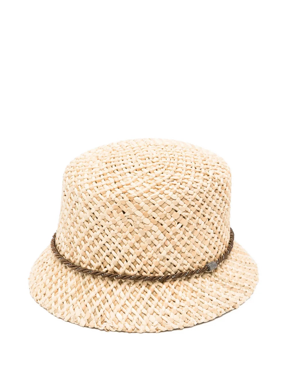 sombrero de cubo tejido