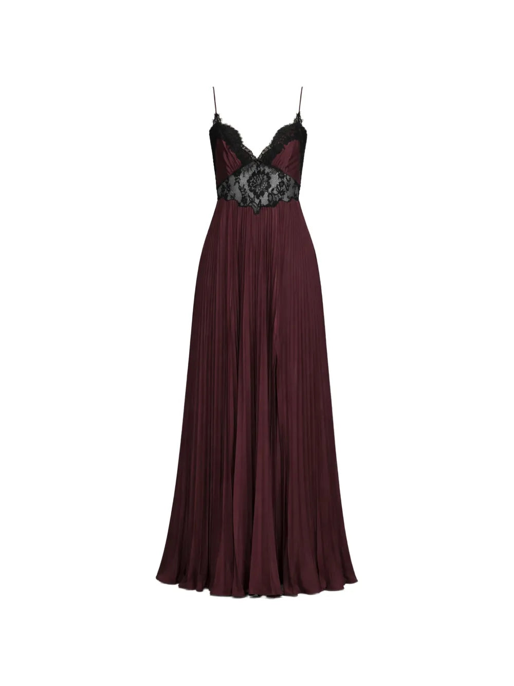 lace insert maxi dress