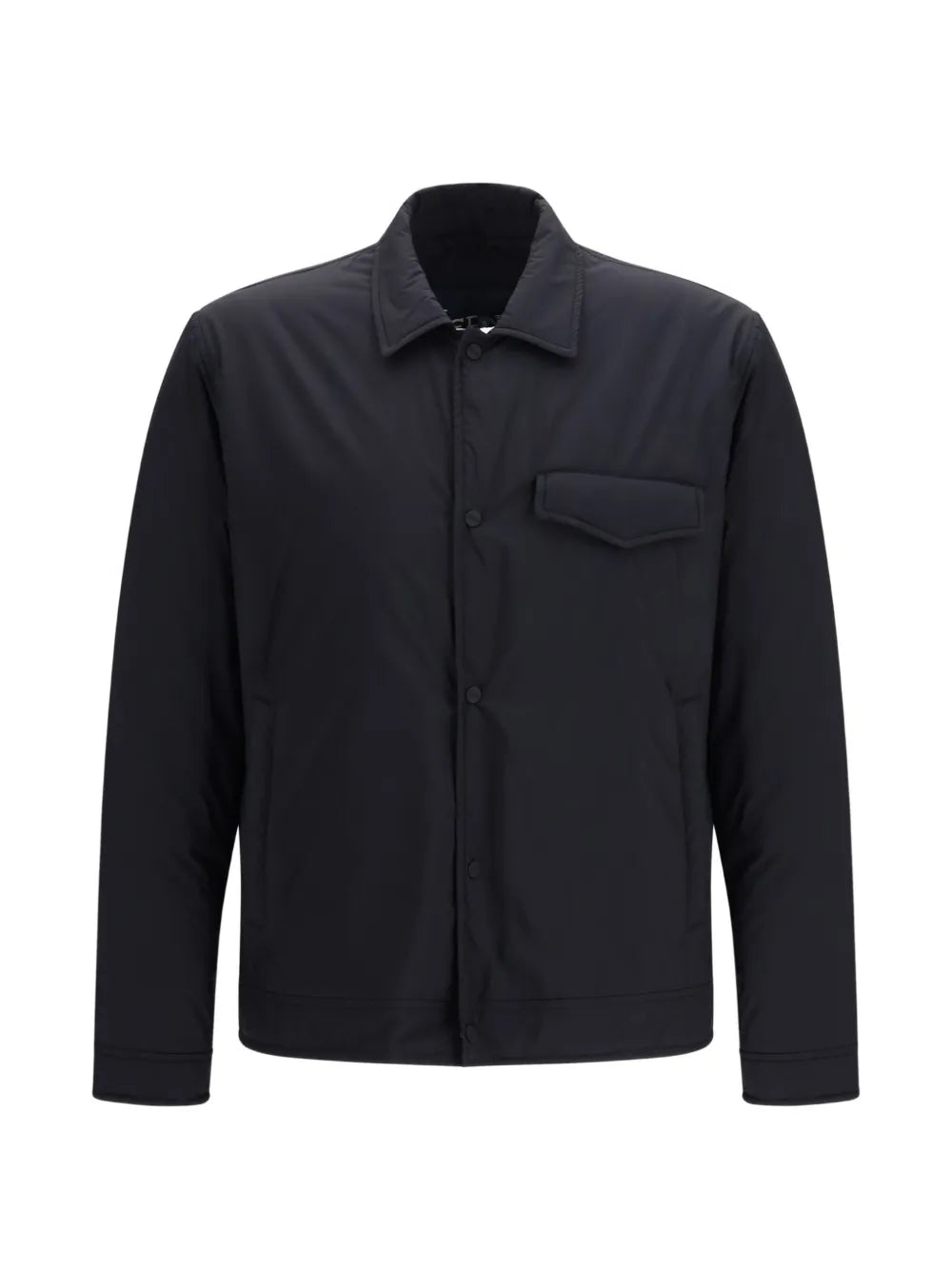 button-down pocket-detail shirt jacket