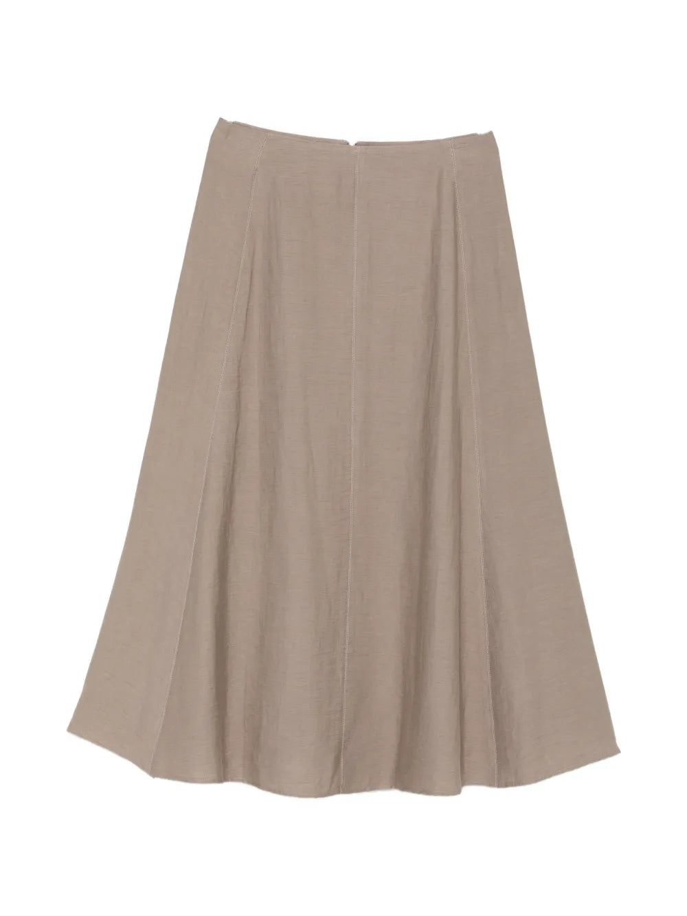 panelled A-line midi skirt